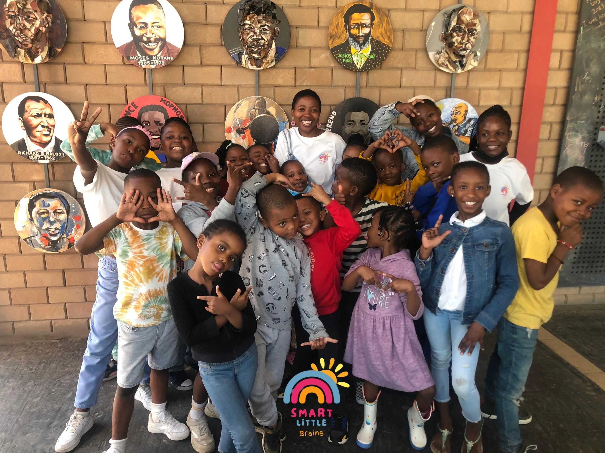 Scholars engaged in a learning activity at Smart Little Brains