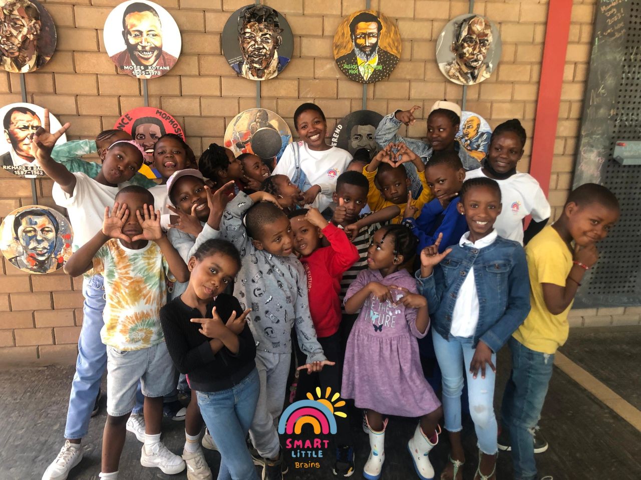 Scholars enjoying an activity together